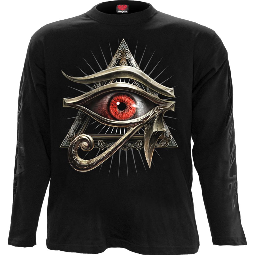 Spiral - Evil Eye Lange ärmel top - Schwarz
